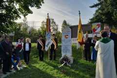 10.-Oktober-Feier 2023 beim Denkmal von Hans Steinacher in Miklauzhof