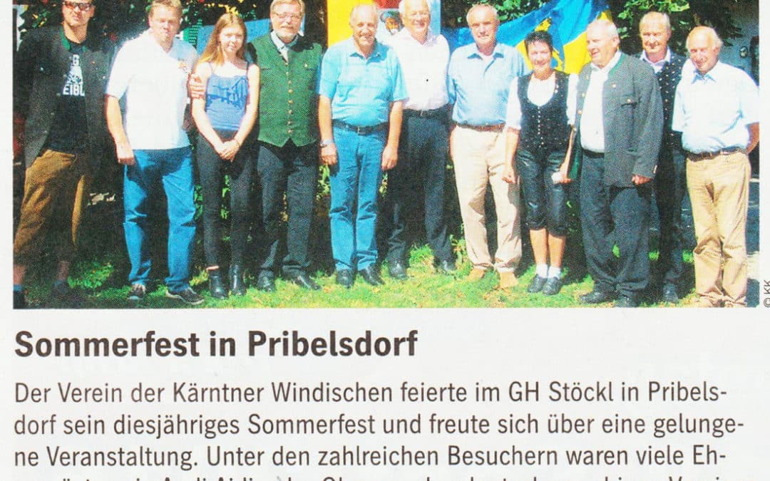 Sommerfest in Pribelsdorf