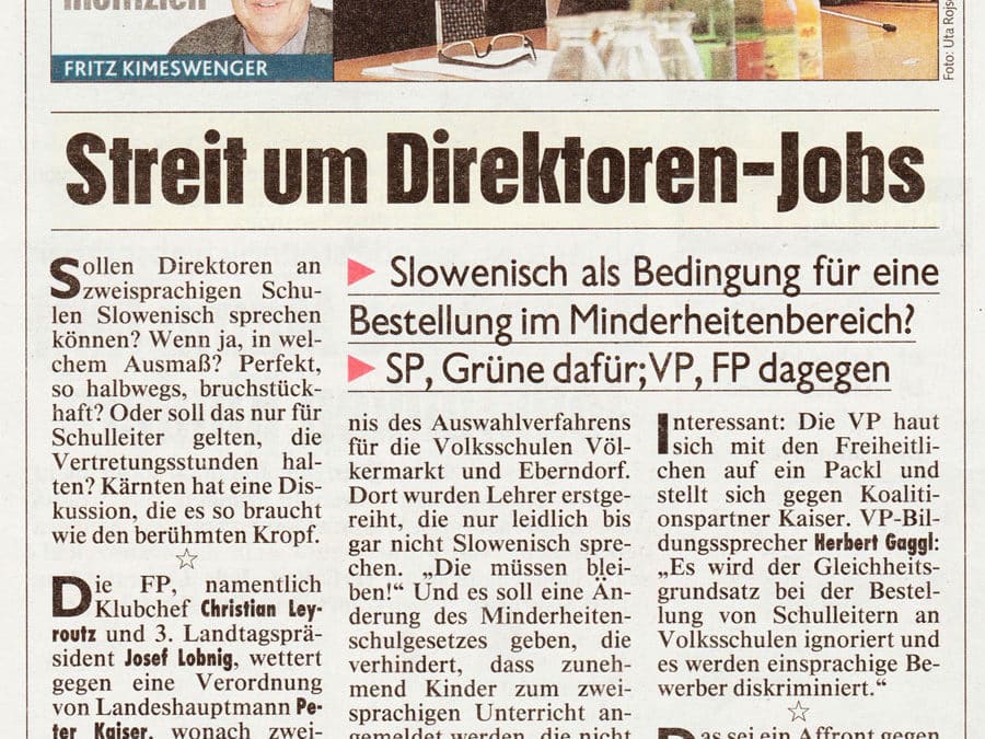 Streit um Direktoren-Jobs