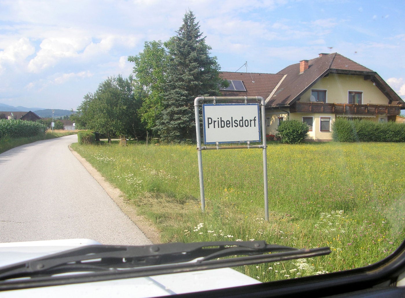 Pribelsdorf-Ortstafel