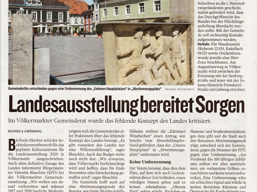 Landesaustellung bereitet Sorgen